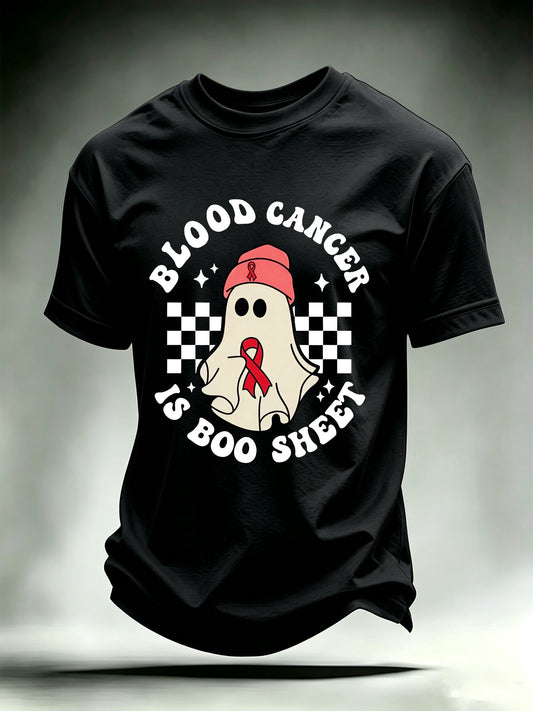 Men's BLOOD CANCER IS BOO SHEET Print T-Shirt