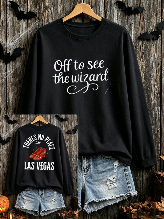 Women's Wizard of Oz Round neck long sleeve T-shirt