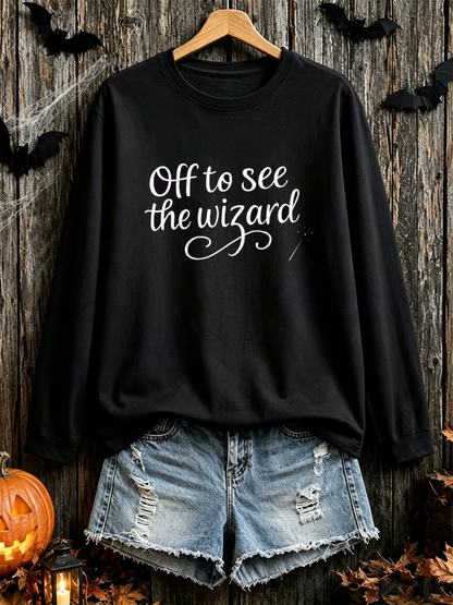 Women's Wizard of Oz Round neck long sleeve T-shirt