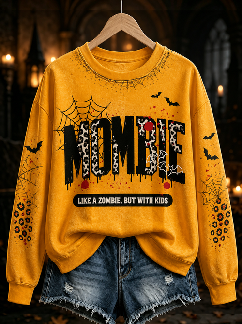 Women's Halloween print Regular Sweatshirt