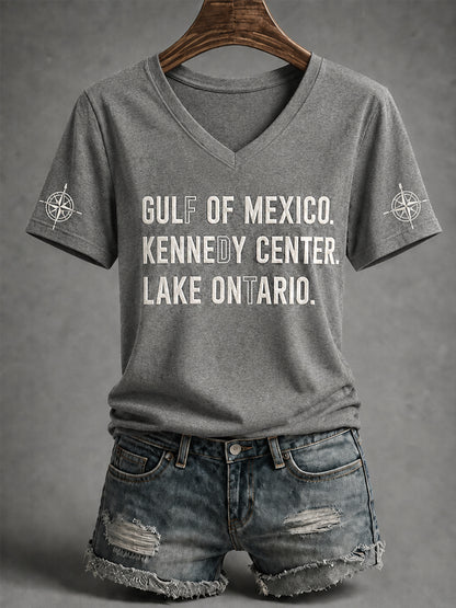 Women's Lake Ontario Always And Forever V-Neck Tee