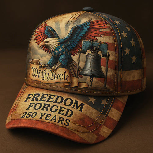 US Vintage  250th Anniversary Printed Casual Hat