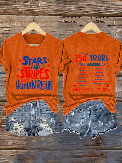 Women's  Round-Neck 250 YeAR'S STILL WORKING ON Printed T-Shirt