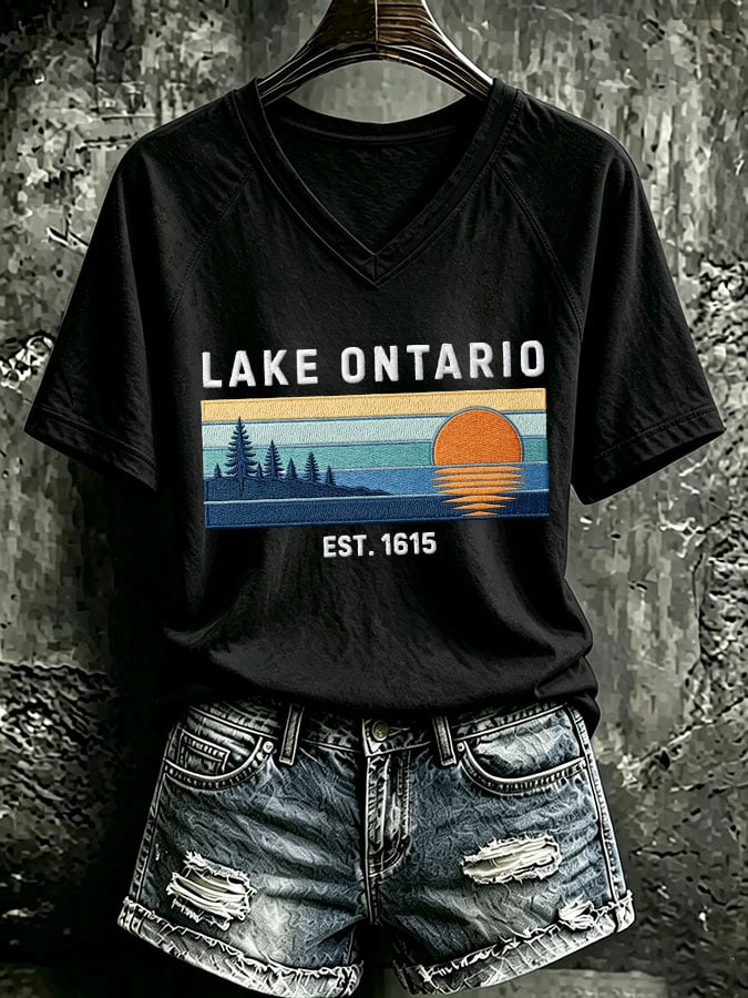 Women's Casual Printed Short-Sleeve T-Shirt