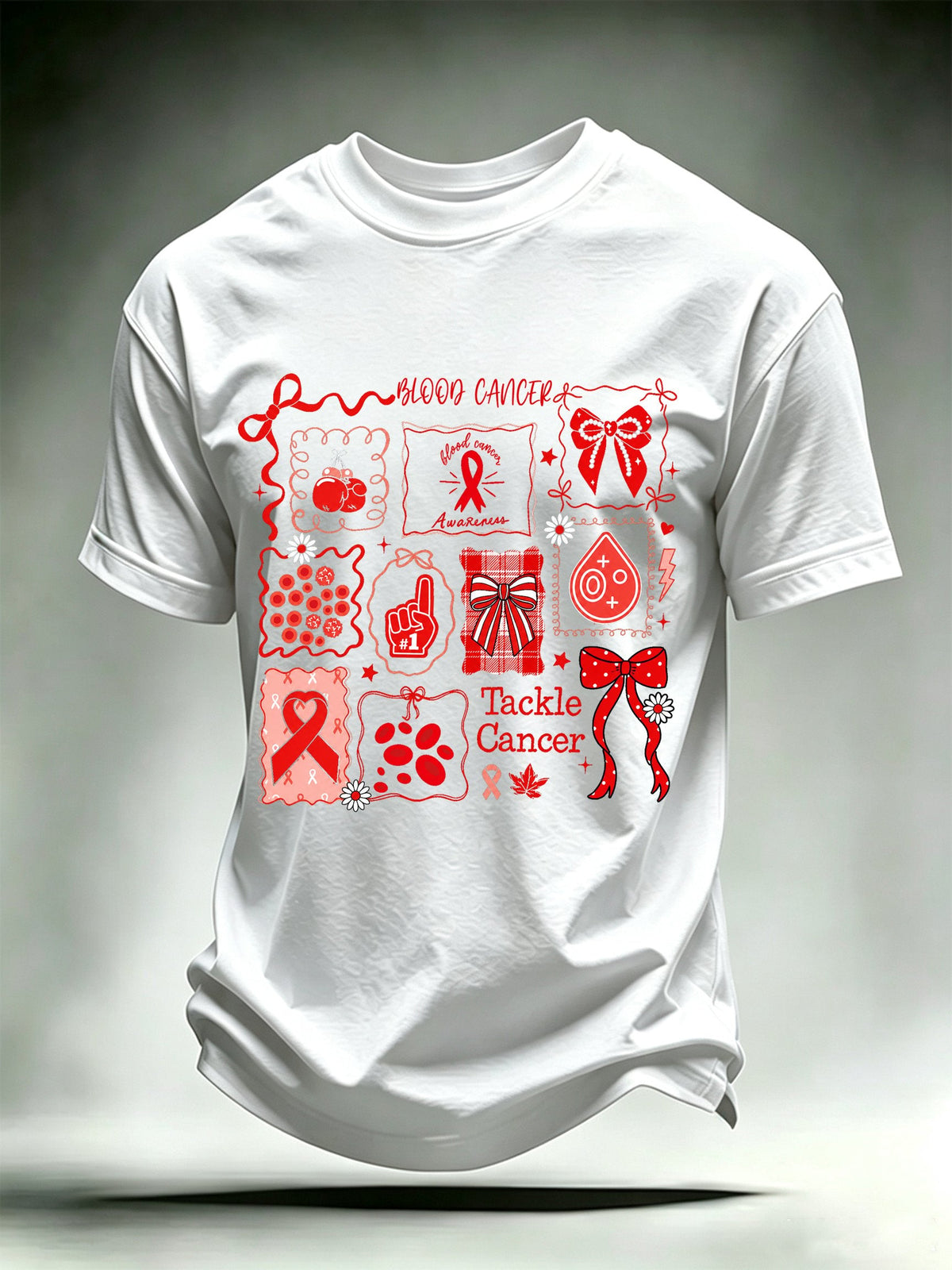 Men's Tackle Cancer Print T-Shirt